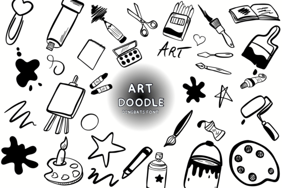 Art Doodle Font: A Playful Typeface for Creative Branding