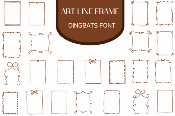 Art Line Frame: A Decorative Typeface for Eye-Catching Branding