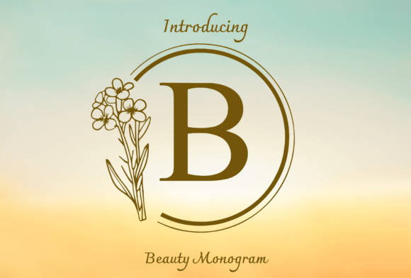 Beauty Monogram Font: A Feminine Typeface for Strong Brand Campaigns