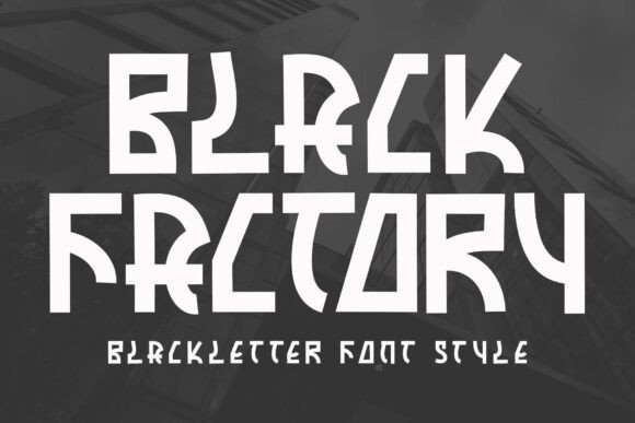 Black Factory Font: A Bold Typeface for Digital Branding