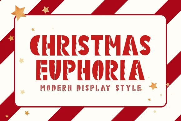Christmas Euphoria: A Premium Display Font for Holiday Web Design