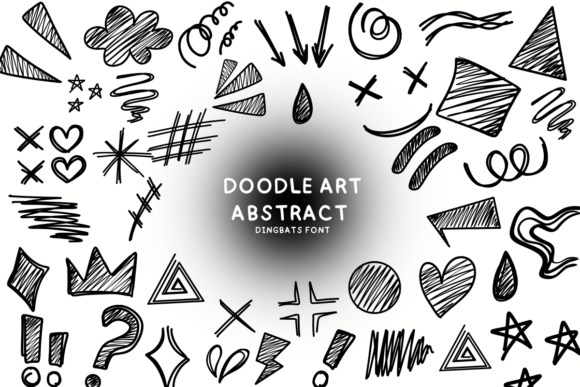 Doodle Art Abstract Font: A Playful Typeface for Creative Campaigns