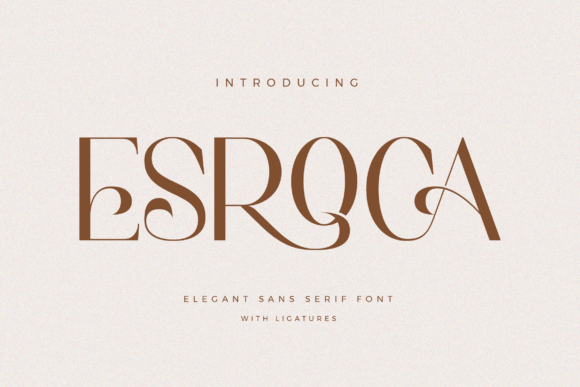 Esroca: A Modern Sans Serif Font for Makers and Creative Sellers