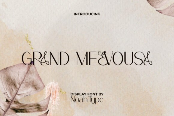Grand Mevousa Font: A Luxurious Display Typeface for Creative Makers