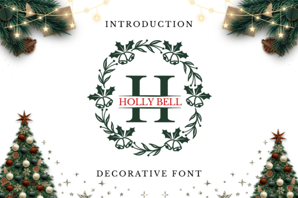 Holly Bell Monogram: A Festive Typeface for Digital Branding