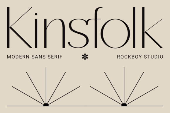 Kinsfolk Font: A Modern Typeface for Real-World Branding