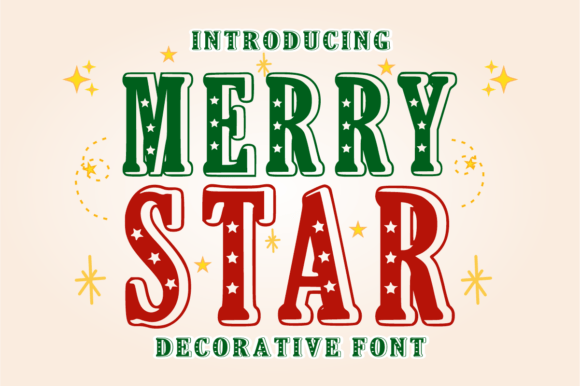 Merry Star Font: A Festive Typeface for Creative Makers