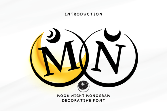 Moon Night Monogram: A Decorative Typeface That Elevates Brand Design