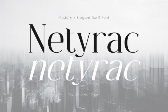 Netyrac Serif Font for Crafting and Branding Projects