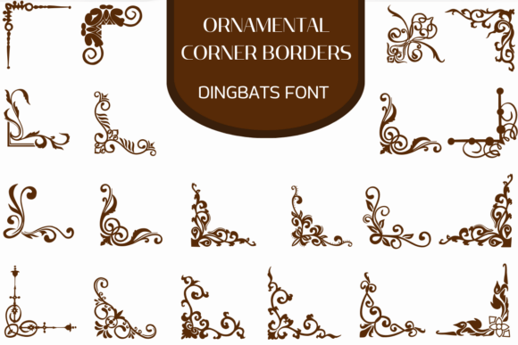 Ornamental Corner Borders: A Typeface That Adds Elegance to Branding