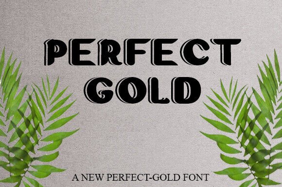 Perfect Gold Typeface: Elevating Editorial Design with Elegance and Playfulness