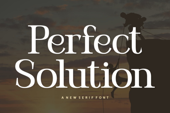 Perfect Solution Typeface for Modern Web Design