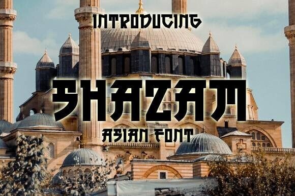 Shazam Font Review: A Decorative Typeface Rooted in Asian Elegance