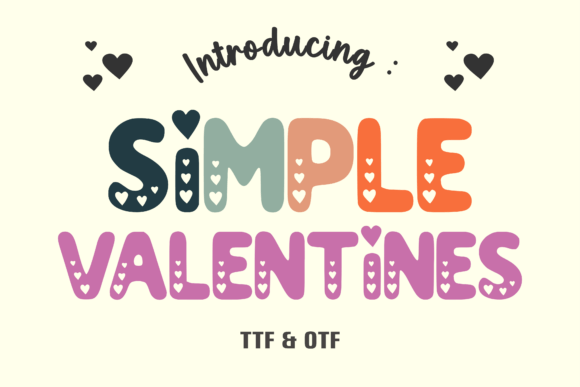 Simple Valentines Font: A Charming Typeface for Craft Creators