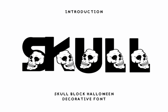 Skull Block Halloween: A Design-Friendly Typeface for Creative Branding