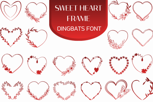 Sweet Heart Frame Typeface: Romantic Design for Memorable Marketing