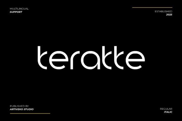 Teratte: A Sleek and Elegant Sans Serif Font for Crafters