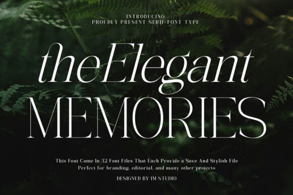 The Elegant Memories Font: A Professional Touch for Your Brand