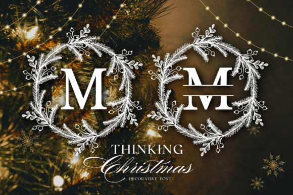 Thinking Christmas: A Festive Decorative Font for Holiday Branding