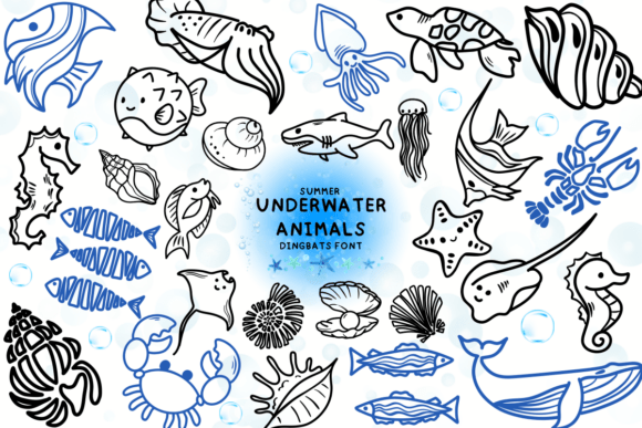 Underwater Animals Font: A Playful Typeface for Memorable Branding